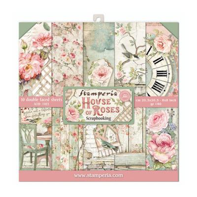 Stamperia House of Roses Designpapier - Paper Pack